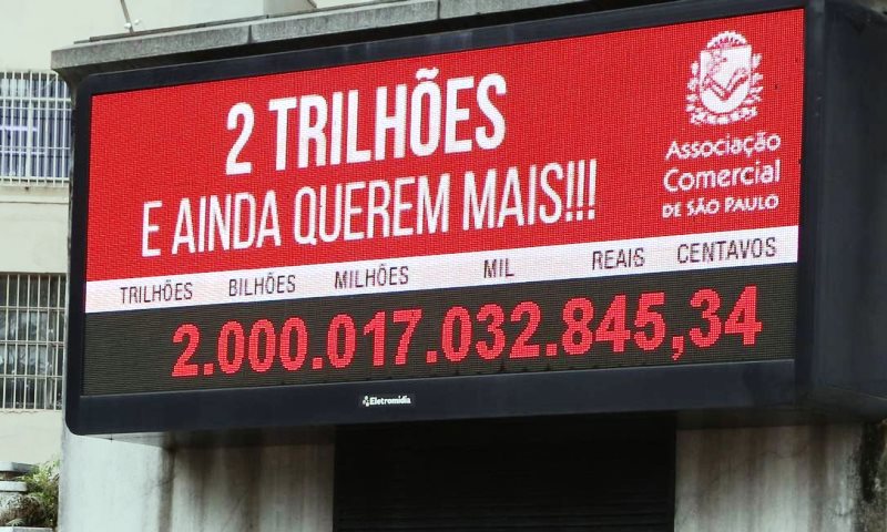 Impostômetro atinge marca de R$ 2,5 trilhões em 2019