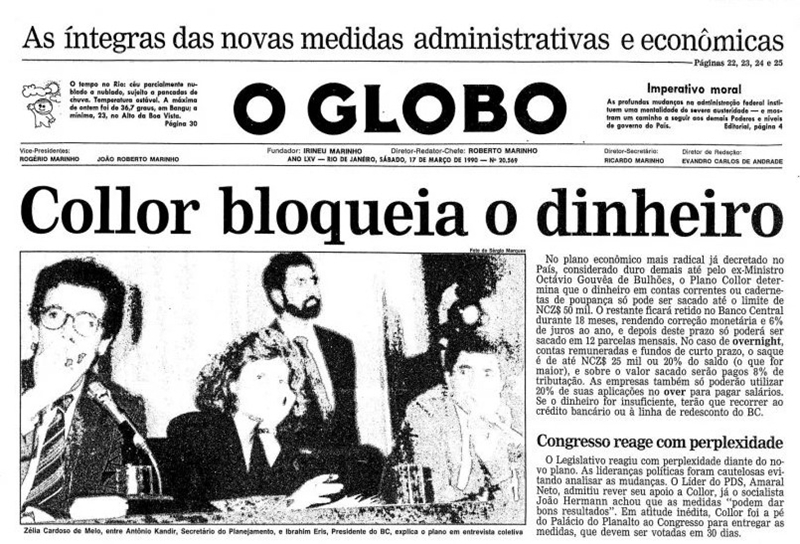 Há 30 anos, brasileiro recebia o anúncio de confisco da poupança
