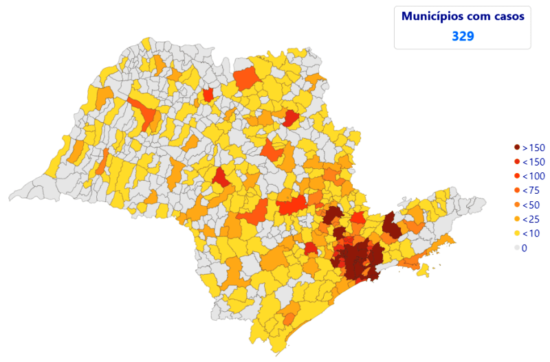 São Carlos e região tem explosão de 2171% nos casos confirmados do novo coronavírus