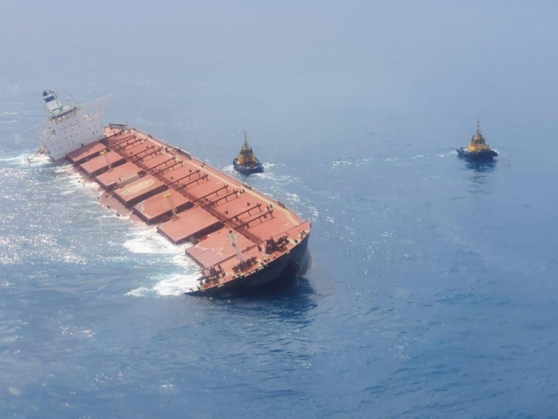 Navio que levava minério da Vale para China será afundado, informa Marinha