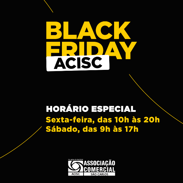 Comércio abre das 10h às 20h durante a Black Friday 2020