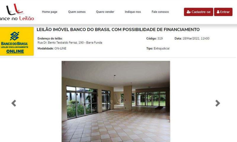BB leiloará imóveis com até 40% de desconto