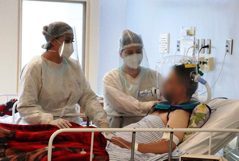 UTIs Covid pública e privada estão lotadas em São Carlos
