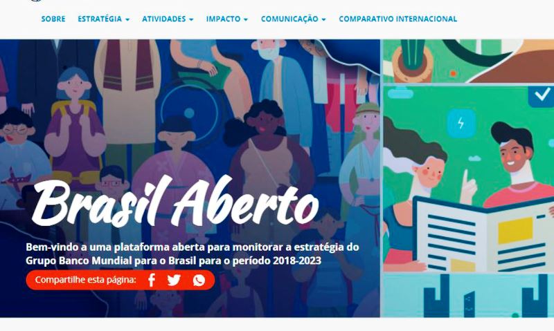 Banco Mundial lança plataforma Brasil Aberto