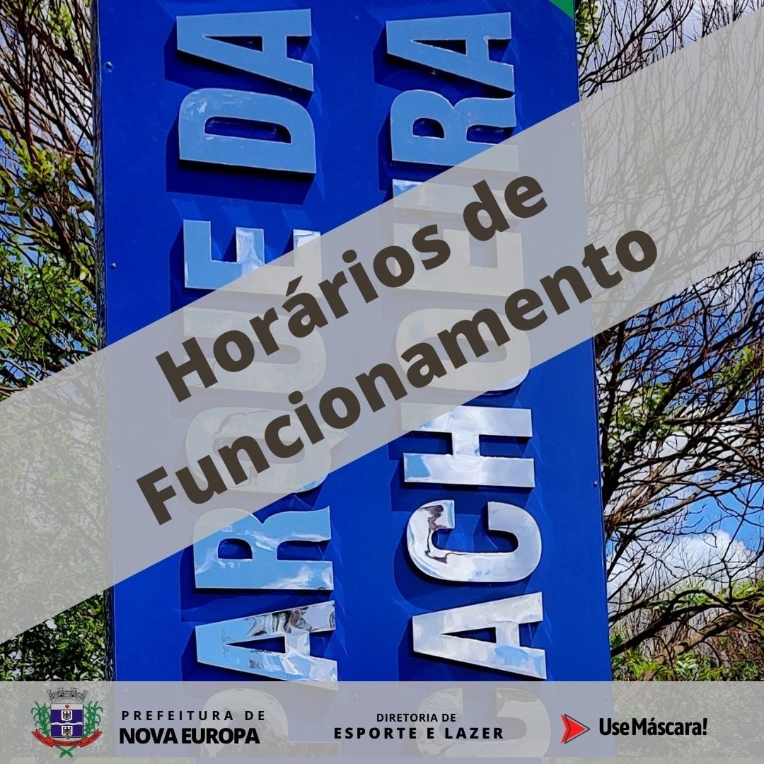 Prefeitura de Nova Europa divulga horário de funcionamento do Parque da Cachoeira