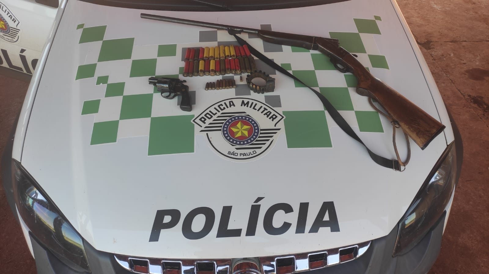 Homem é detido com armas de fogo em fazenda