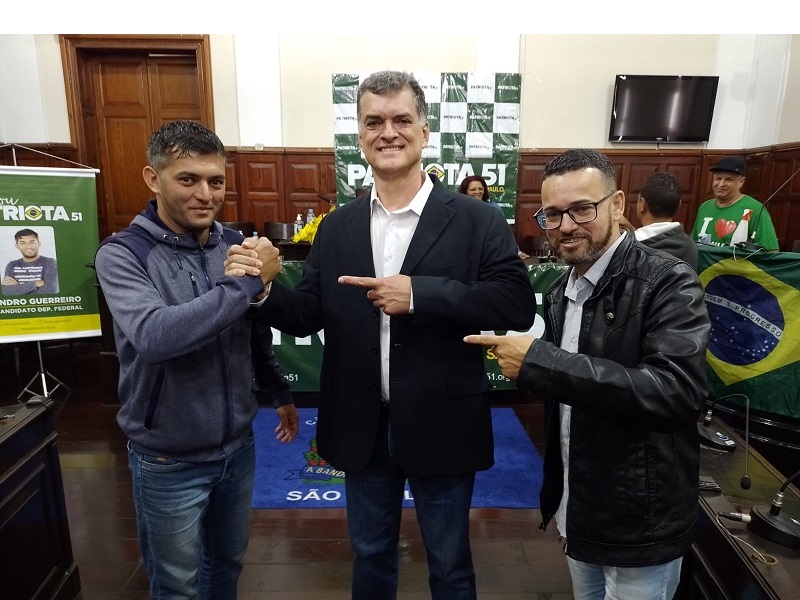 Patriota lança pré-candidaturas de Leandro Guerreiro e Dr Lapena em São Carlos
