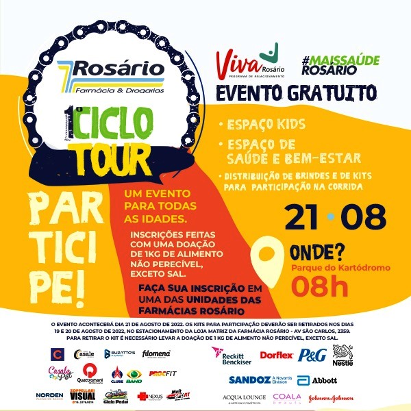 Primeiro ciclotour da Farmácia Rosário