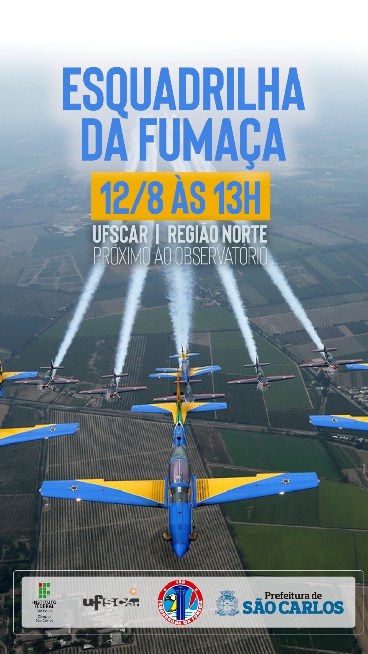 Alunos da Rede Municipal vão assistir exibição da Esquadrilha da Fumaça