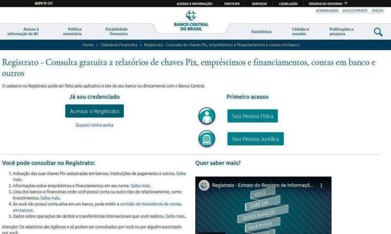 Acesso ao Registrato mudará a partir de fevereiro de 2023
