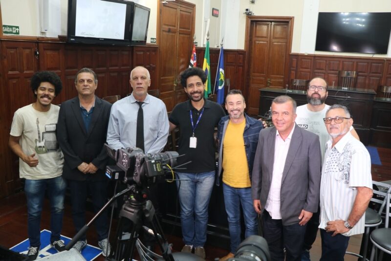 Equipe da TV Alesp faz gravações para programas da emissora