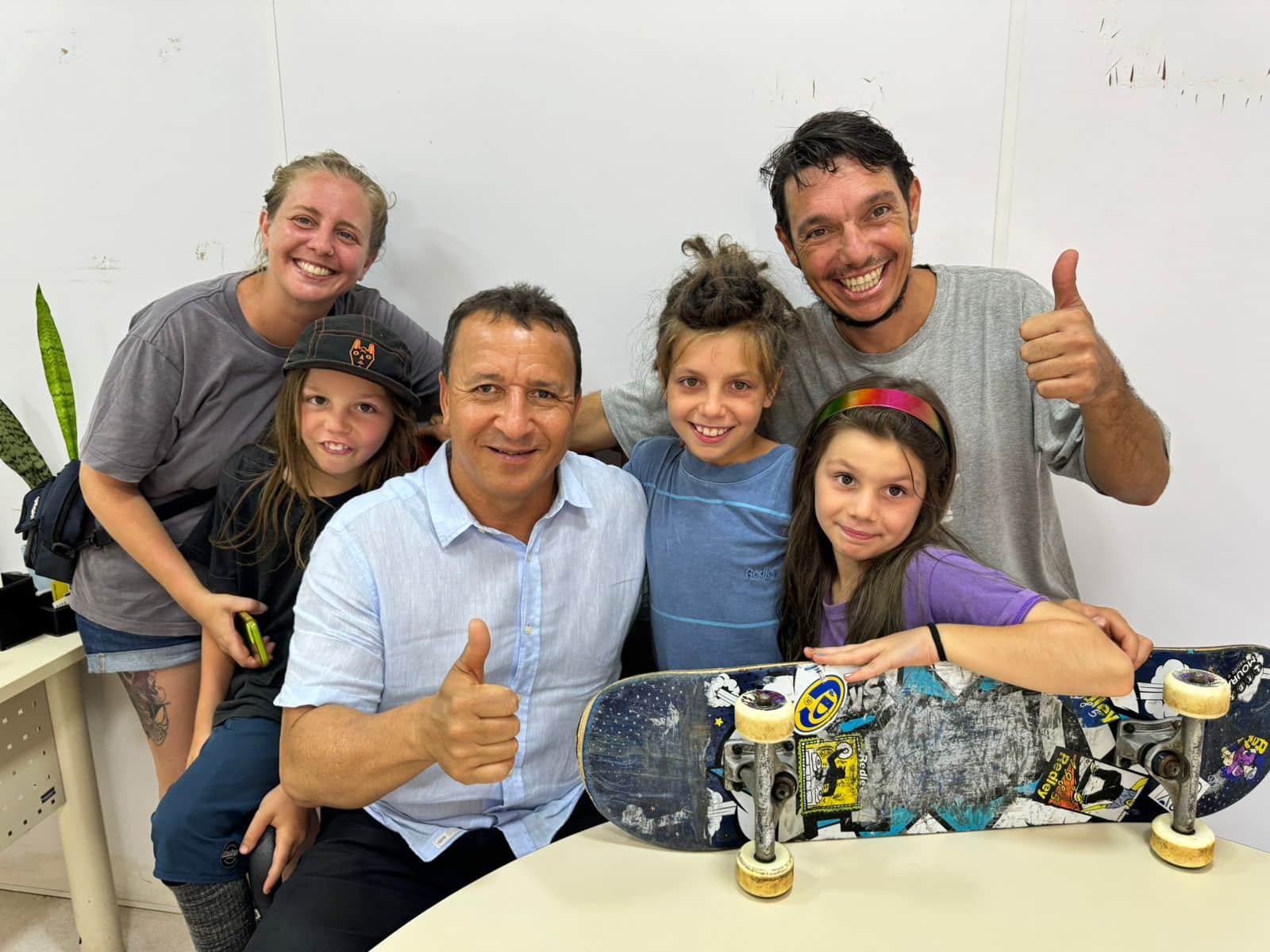 Edson Ferraz recebe visita especial da família Martello