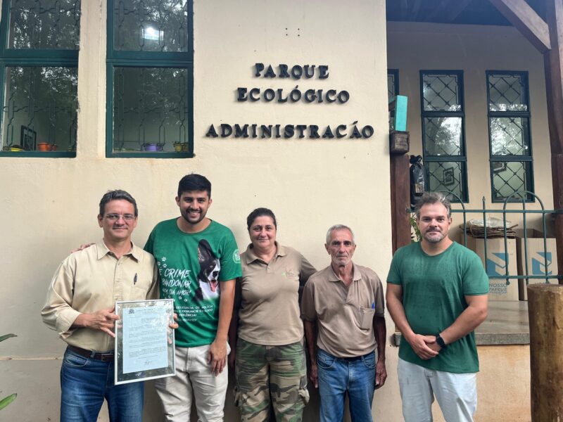 Bruno Zancheta parabeniza Parque Ecológico