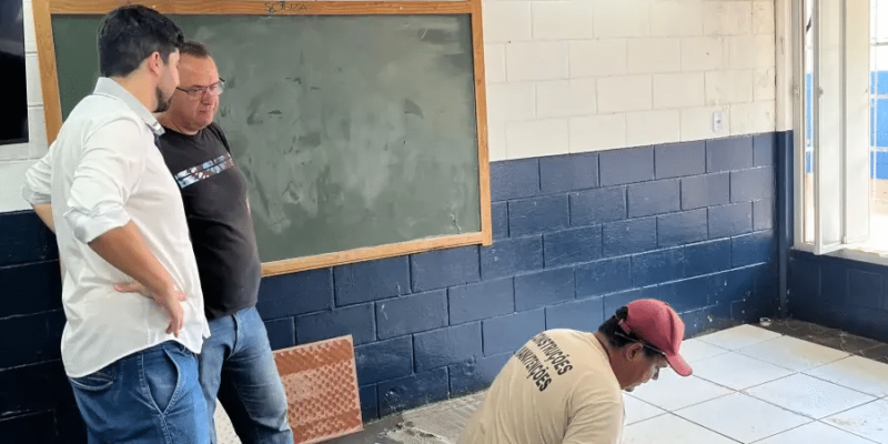 Bruno Zancheta acompanha realização de melhorias na CEMEI Dário Rodrigues