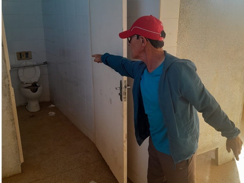 Professor Luis denuncia abandono do Centro Olímpico Bichara Damha