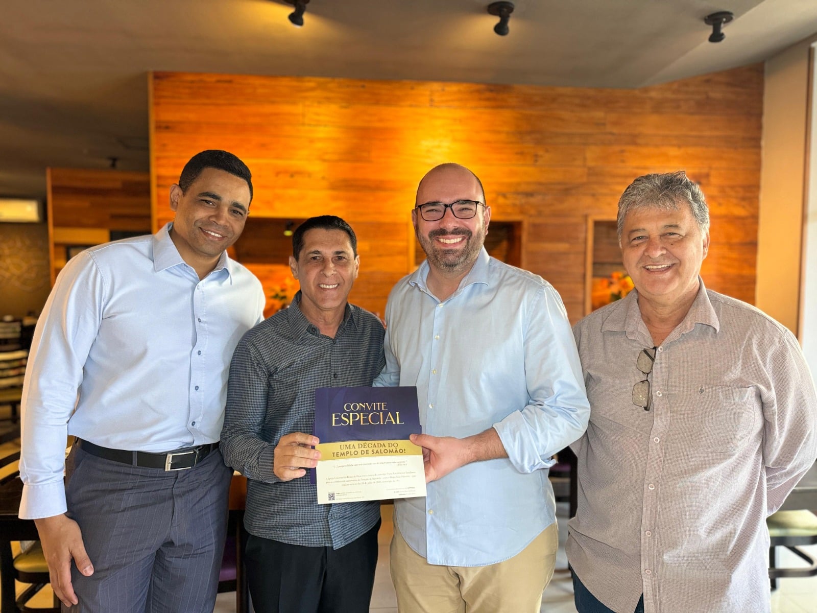Netto Donato recebe a visita do deputado Sebastião Santos