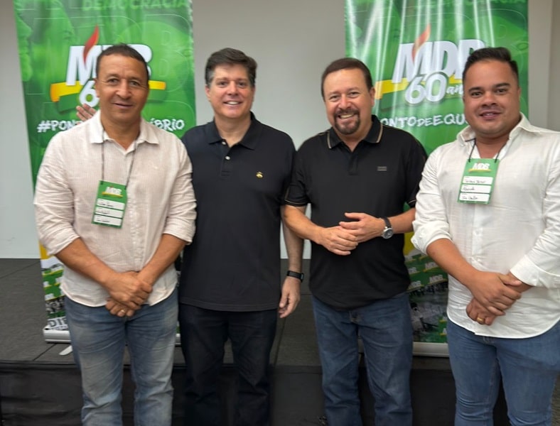 Edson Ferraz e Thiago de Jesus celebram Eleição em Encontro Regional do MDB