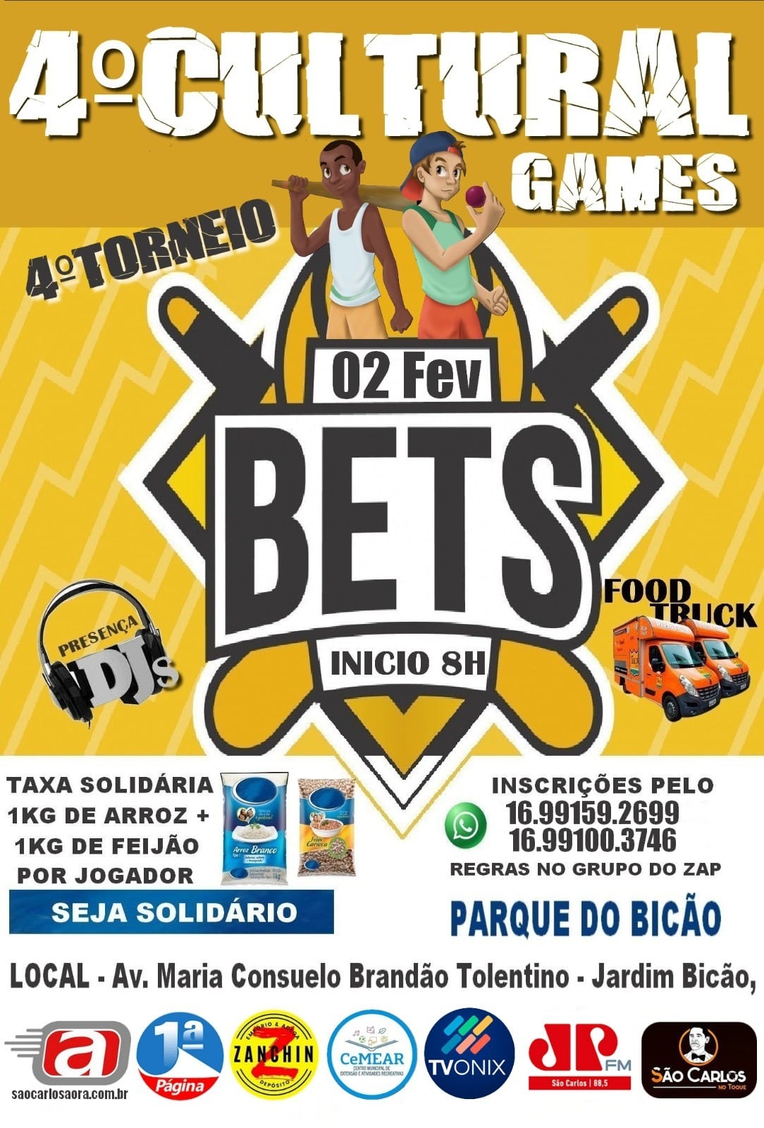 Domingo, 2 de fevereiro,  tem  4º Cultural Game, com Torneio de Art Bets
