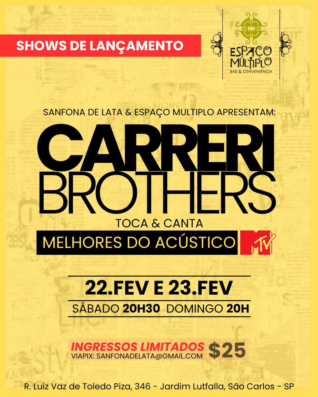 Carreri Brothers no Espaço Múltiplo