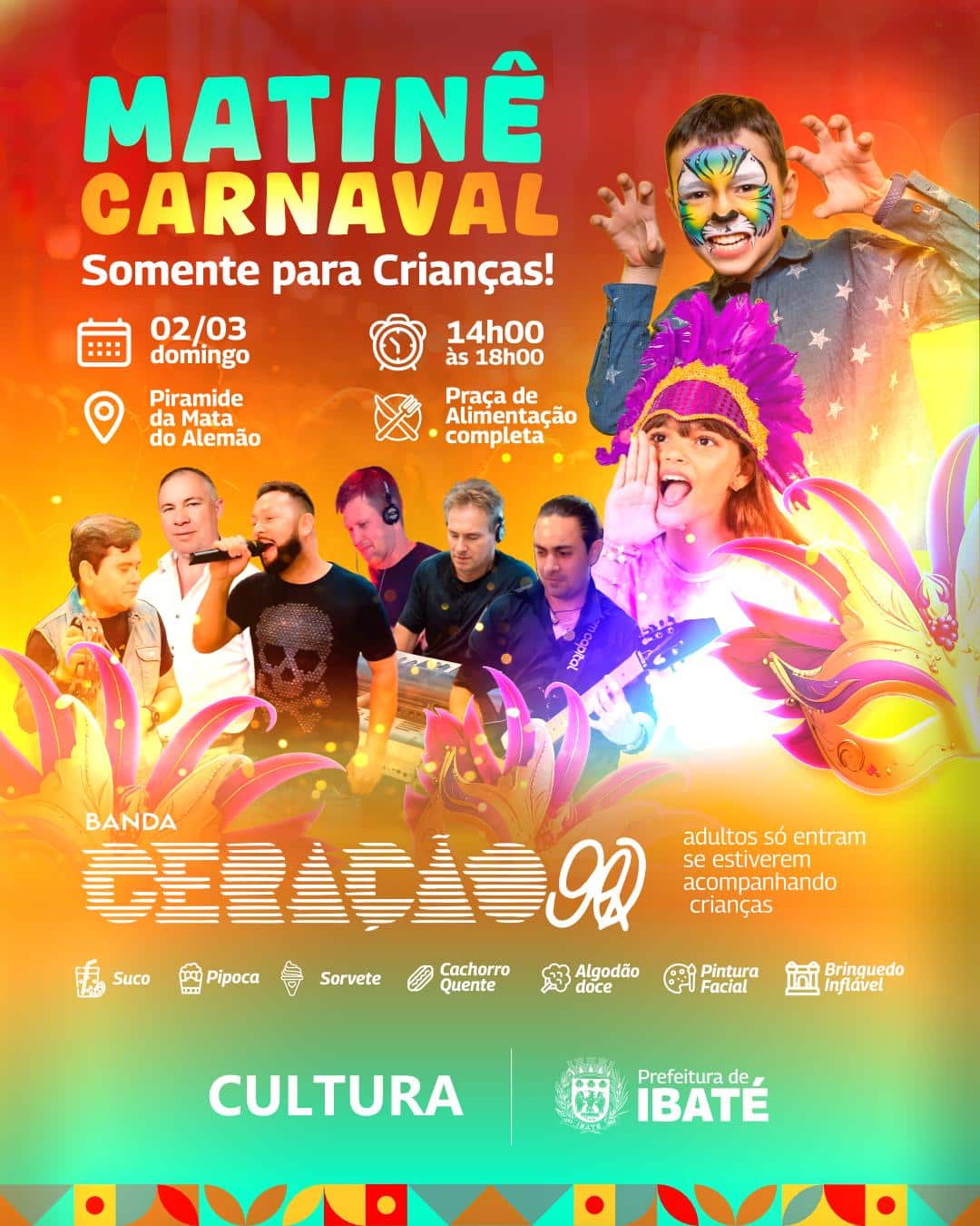 Domingo terá muitas atrações na Pirâmide