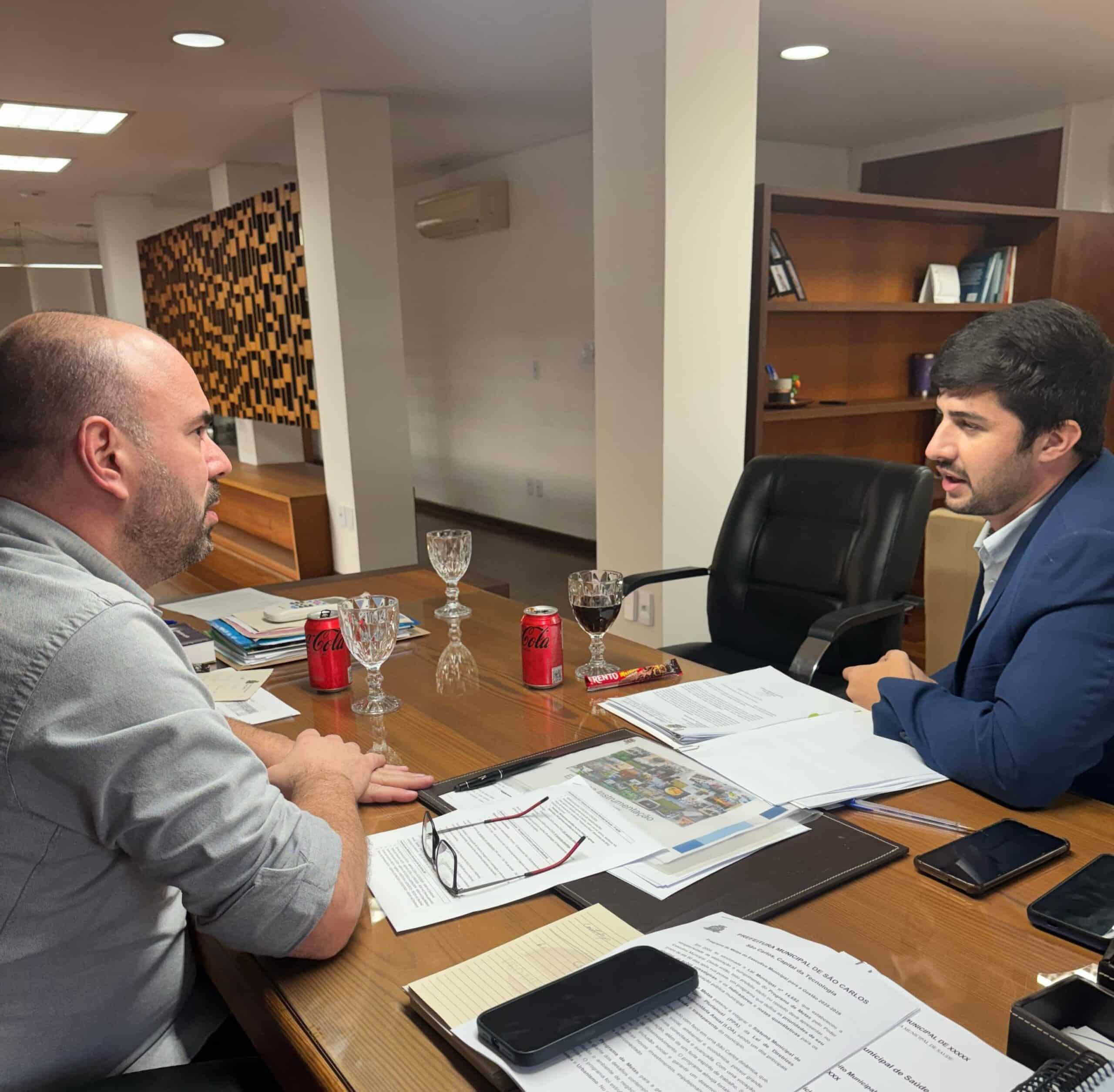 Bruno Zancheta se reúne com prefeito