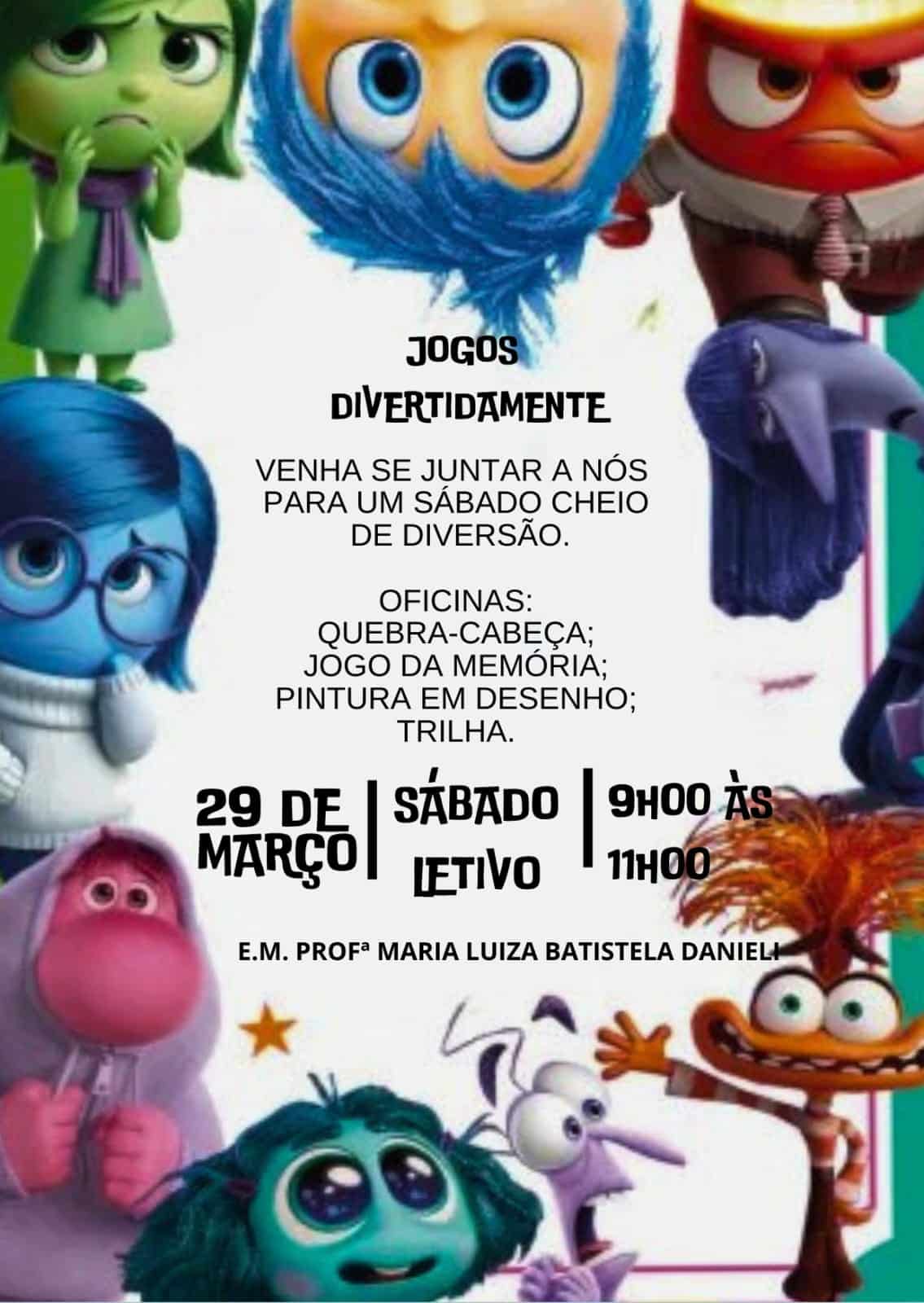 Escolas municipais farão atividades com alunos e familiares neste sábado