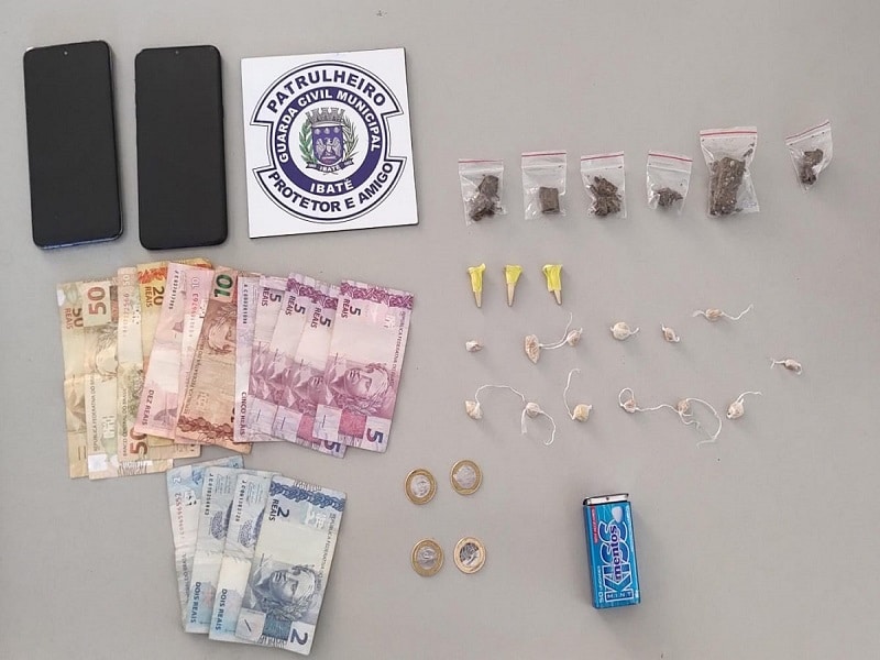 Guarda Municipal de Ibaté detém suspeito por tráfico de drogas no Jardim Cruzado