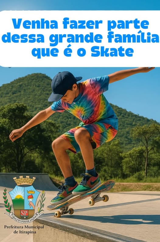 Crianças e jovens têm aulas de skate grátis