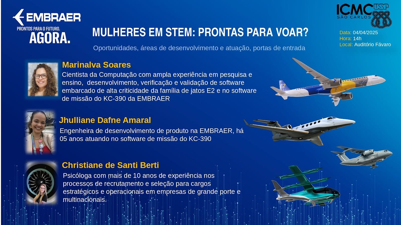 USP recebe profissionais da Embraer